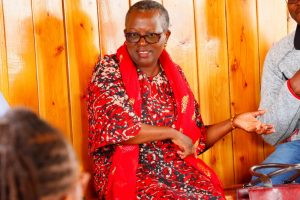 Kenya-AIST Ag. Vice-Chancellor engages with staff during a session hosted by the St. Martin CSA, Nyahururu about mental health awareness and community initiatives